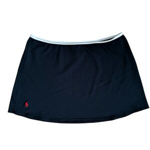 Vintage Polo Sport Ralph Lauren Black Mini Skirt | Y2K Athleisure Pony Logo